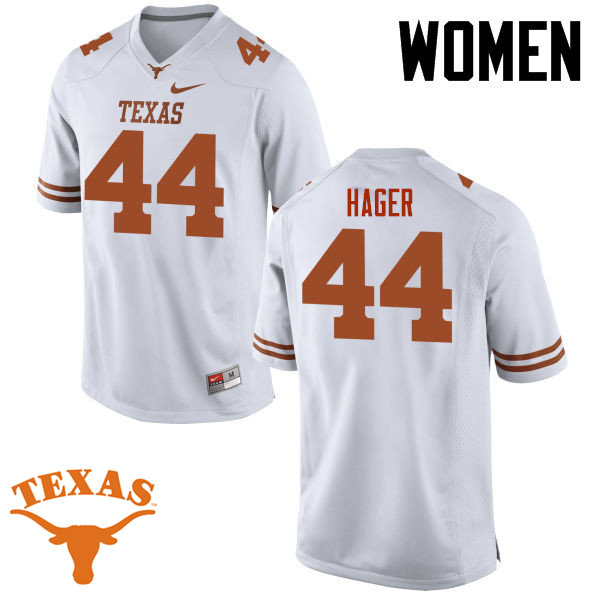 Women #44 Breckyn Hager Texas Longhorns College Football Jerseys-White